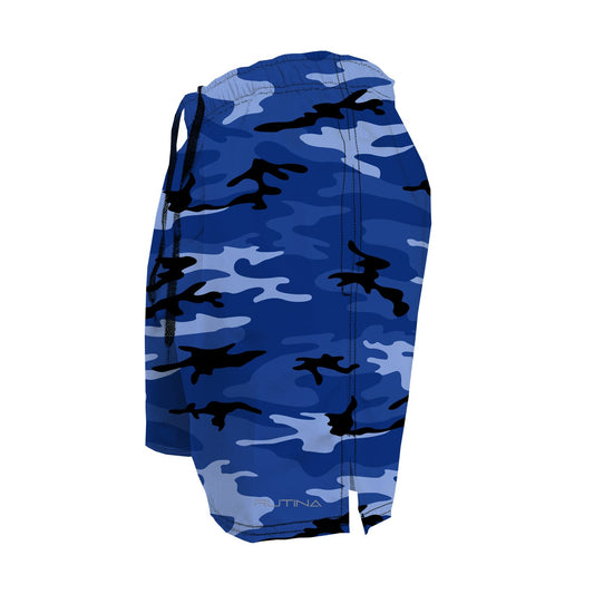 Men's Training Shorts - Blue Camo