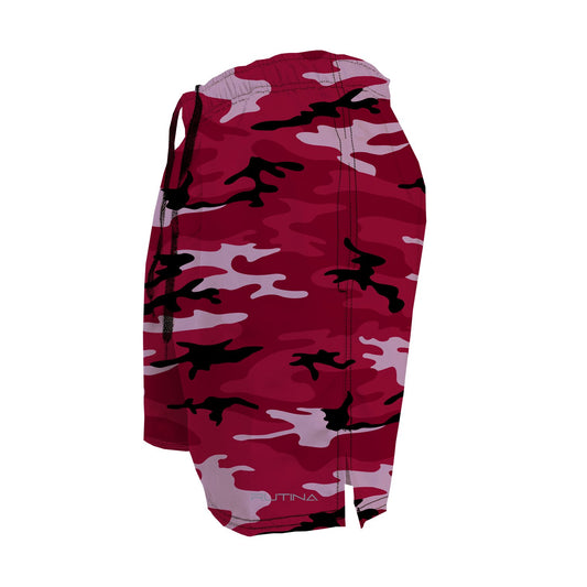 Men's Training Shorts - Red Camo