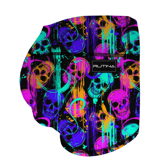 Performance Booty Shorts - Raving Skulls